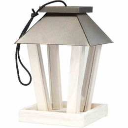 Siena Garden Futtersäule Felia aus FSC Kiefer Holz in Creme 18,5x27 cm – Bild 1 von 9