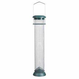 Siena Garden Futtersäule für Nüsse aus Kunststoff in Grün/Transparent 38cm – Bild 1 von 3