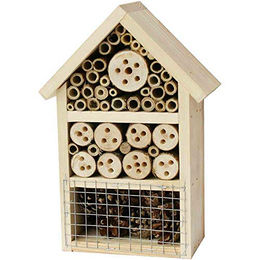 Siena Garden Insektenhotel aus unbehandeltem Kiefernholz in Natur Braun 19x9x29 cm – Bild 1 von 7