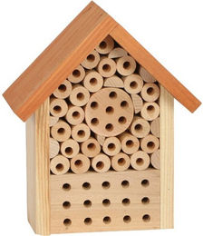 Siena Garden Insektenhotel Florenz aus Holz in Natur Braun 19 x 22 x 8 cm – Bild 1 von 3