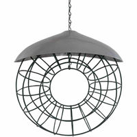 Produktbild von SIENA GARDEN Meisenknödelring mit Dach aus Metall in Grau