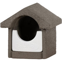 Produktbild von Siena Garden Nistkasten für Wildvögel aus Holzbeton in Grau und Weiß FSC zertifiziert