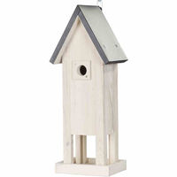 Produktbild von Siena Garden Nistkasten Nesting Box Pastel Line aus Kiefernholz mit Futterstelle in Creme und Beige