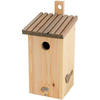 Produktbild von Siena Garden Nistkasten Nestliebe aus Kiefer Holz mit 34 mm Einflugloch für Wildvögel wie Meisen und Spatzen FSC zertifiziert