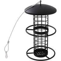 Produktbild von Siena Garden Vogelfuttersäule aus Metall in Schwarz 14 x 26 x 14 cm - 26 cm