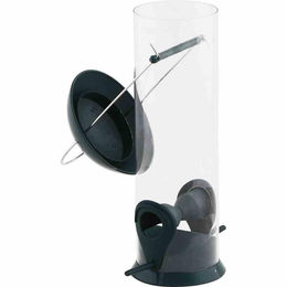 SIENA GARDEN Vogelfuttersäule Basic Line aus Kunststoff in Grün und Transparent - 24 cm – Bild 1 von 5