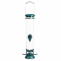 Produktbild von Siena Garden Vogelfuttersäule Premium aus Kunststoff in Grün und Transparent zum Aufhängen