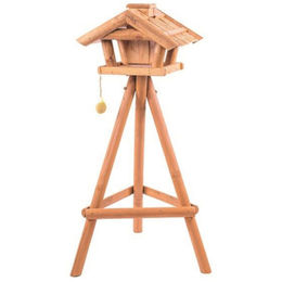 Siena Garden Vogelhaus aus Holz in Natur und Beige 75x85x130 cm – Bild 1 von 5