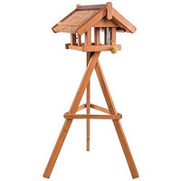 Produktbild von Siena Garden Vogelhaus Karla aus Kiefernholz mit Reetdach und Ständer in Braun