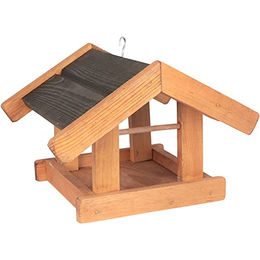 Siena Garden Vogelhaus Leo aus Kiefernholz in Braun 24x29x26 cm FSC zertifiziert – Bild 1 von 3