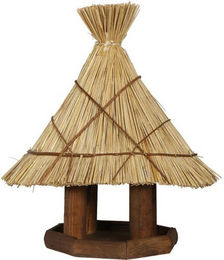 Siena Garden Vogelhaus Sylt aus Kiefernholz in Braun 35 x 55 x 50 cm – Bild 1 von 3