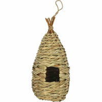 Produktbild von SIENA GARDEN Wildvogel Nisttasche ZOE aus Naturmaterial in Beige und Natur Ø12x24 cm