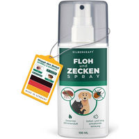 Produktbild von SILBERKRAFT Floh- und Zeckenspray für Hunde und Katzen 50 ml