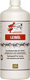 Produktbild von SILBERKRAFT Leinöl für Pferde kaltgepresst zur Unterstützung von Haut und Fell sowie der Verdauung 1000 ml
