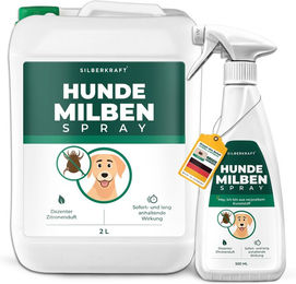 SILBERKRAFT Milbenspray für Hunde gegen Milben und Flöhe 2500 ml – Bild 1 von 4
