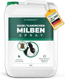 SILBERKRAFT Milbenspray für Kaninchen zur Parasitenbehandlung 2000 ml – Bild 1 von 8