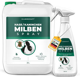 SILBERKRAFT Milbenspray für Kaninchen zur Parasitenbehandlung 250 ml – Bild 1 von 4