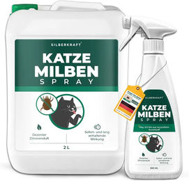 SILBERKRAFT Milbenspray für Katzen gegen Milben und Flöhe 1000 ml – Bild 1 von 3