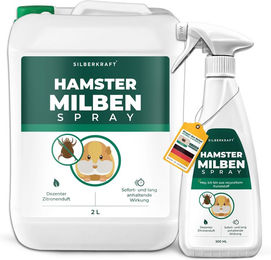 SILBERKRAFT Milbenspray zur Parasitenbehandlung für Hamster und Meerschweinchen – Bild 1 von 4