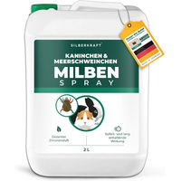 Produktbild von SILBERKRAFT Milbenspray zur Parasitenbehandlung für Meerschweinchen, Kaninchen und Hamster 500 ml