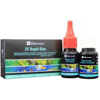 Produktbild von Silbermann 2C Rapid Glue Sekundenkleber und Füllstoff Set für Korallen und Aquaristik 20 ml + 20 g - 20 ml