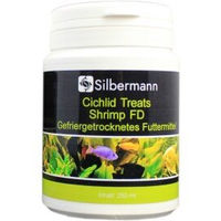 Produktbild von Silbermann Cichlid Treats FD Shrimp sonnengetrocknete Garnelen als Ergänzungsfutter für Fische und Schildkröten 250 ml - 250 ml