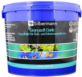 Silbermann Granusoft Garlic Fischfutter Granulat für Süßwasser und Meerwasser 5 kg - 5 l – Bild 1 von 4