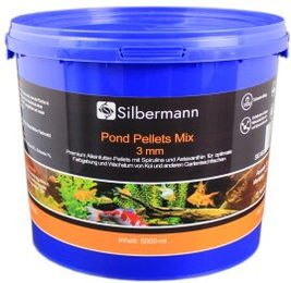 Silbermann Pond Pellets Mix 3 mm Schwimmendes Hauptfutter für Teichfische und Koi 5 l - 5 kg – Bild 1 von 4