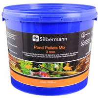 Produktbild von Silbermann Pond Pellets Mix 3 mm Schwimmendes Hauptfutter für Teichfische und Koi 5 l - 5 kg