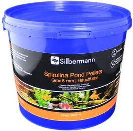 Silbermann Spirulina Pond Pellets Teichfutter für Koi und Fische 5 l - 5 l – Bild 1 von 4