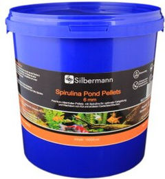 Silbermann Spirulina Pond Pellets Teichfutter für Koi und Fische 6 mm 10 l - 10 l – Bild 1 von 4