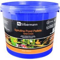 Produktbild von Silbermann Spirulina Pond Pellets Teichfutter für Koi und Goldfische 3 mm 5 l - 5 kg