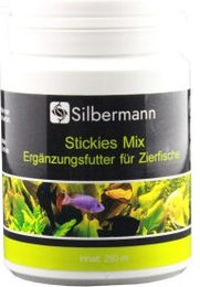 Silbermann Stickies Mix Leckerbissen Garnelen und Fische Futter Tabletten 250 ml - 250 ml – Bild 1 von 2