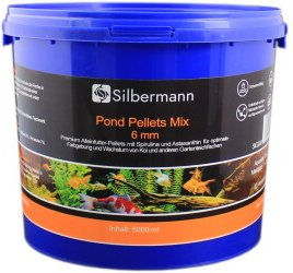 Silbermann Teichfutter Pellets Hauptfutter für Koi und Teichfische 5 Liter - 5 l – Bild 1 von 3