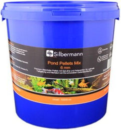 Silbermann Teichfutter Pellets Hauptfutter für Koi und Teichfische mit Spirulina 10 l - 10 l – Bild 1 von 3