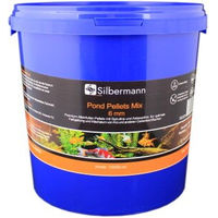 Produktbild von Silbermann Teichfutter Pellets Hauptfutter für Koi und Teichfische mit Spirulina 10 l - 10 l