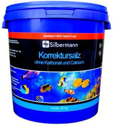 Produktbild von Silbermann Wasseraufbereiter Korrektursalz für Meerwasser für Fische Blau - 20 kg
