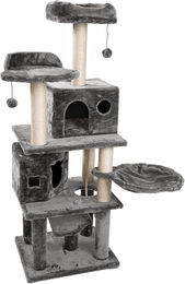 Silecomplaza JAMAXX Premium Katzen Kratzbaum XXL H165cm extra stabil in Dunkelgrau – Bild 1 von 1