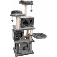 Produktbild von Silecomplaza JAMAXX Premium Katzen Kratzbaum XXL H165cm extra stabil in Dunkelgrau