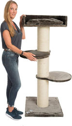 Silecomplaza JAMAXX XXL Kratzbaum für große Katzen 155cm Grau-Braun mit extra-starkem Stamm und Plüsch – Bild 1 von 1