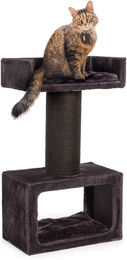 Silecomplaza Kratzbaum für große Katzen und Maine Coon mit Sisalstämmen und Plüsch in Grau 106 cm – Bild 1 von 1