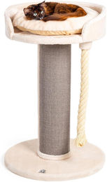 Silecomplaza Kratzbaum Ontario XXL Katzenlounge in Beige mit Sisal-Kratzstamm und Plüsch, 100 cm Höhe – Bild 1 von 1