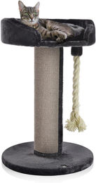 Silecomplaza Kratzbaum Ontario XXL Katzenlounge in Grau mit Sisal-Kratzstamm und Plüsch 100 cm Höhe – Bild 1 von 1