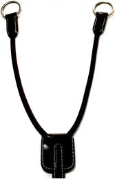 Produktbild von Silver Crown Elastische Martingalgabel aus Kunstleder in Schwarz