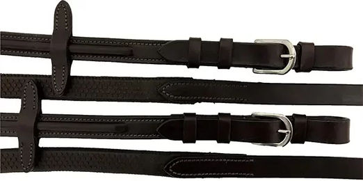 Produktbild von Silver Crown Leder Zügel für Warmblut in Braun oder Schwarz