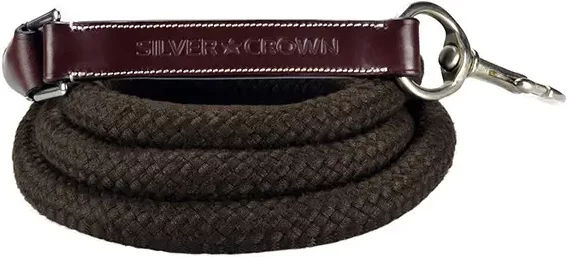 Produktbild von Silver Crown Longe aus Seil und Leder in Braun für Warmblut