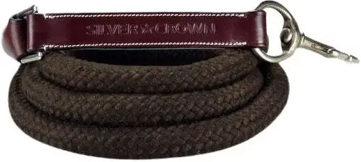 Produktbild von Silver Crown Longe aus Seil und Leder in Schwarz