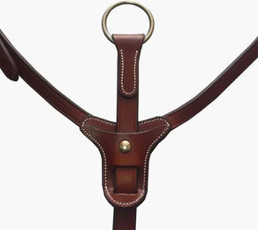 Produktbild von Silver Crown Martingalgabel aus Leder in Braun für Warmblut Pferde