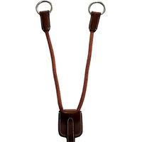 Produktbild von Silver Crown Martingalgabel aus Leder und Seil in Braun für Warmblut