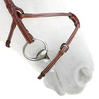 Produktbild von Silver Crown Reithalfter Figure 8 aus Leder in Braun